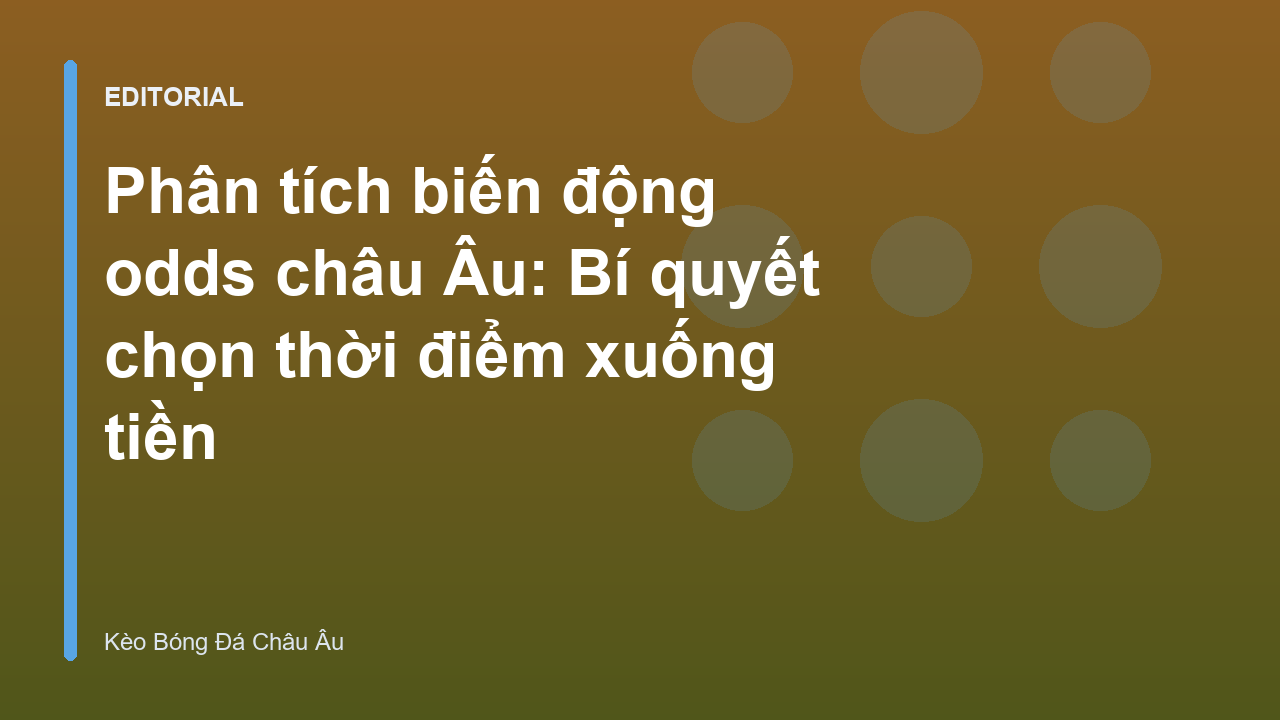 Biểu đồ minh họa biến động tỷ lệ kèo châu Âu 1X2