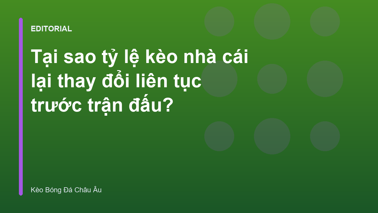 Biểu đồ minh họa biến động tỷ lệ kèo nhà cái